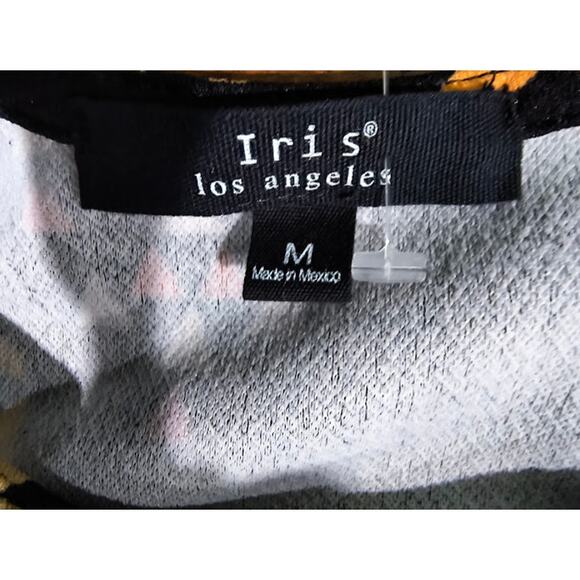 Iris Los Angeles Black Multi Sleeveless Top w/Vivid Aztec Print, Size M NWT - Picture 4 of 4